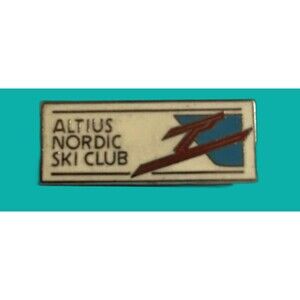 ALTIUS Nordic Ski Club Ski Jump Logo Skiing Pin, Calgary based Ski Club